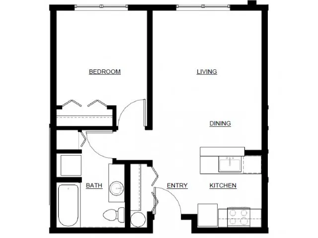 ONE BEDROOM A floor plan